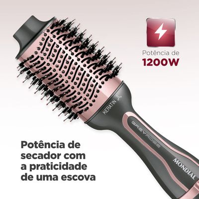 Escova Secadora Mondial Keratin Bivolt - ES-11-BI Bivolt