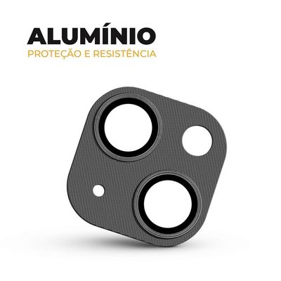 Protetor de lente de câmera de alumínio para iPhone 14 Plus - Preta - Gshield