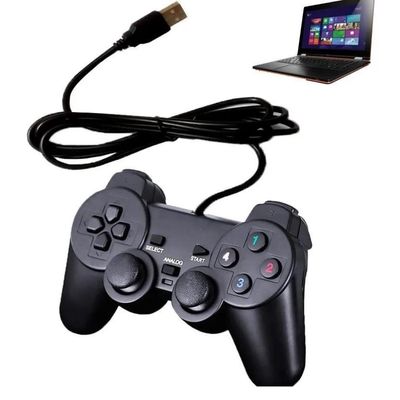 Controle Com Fio Joystick Para Pc e Notebook com Cabo Usb Preto