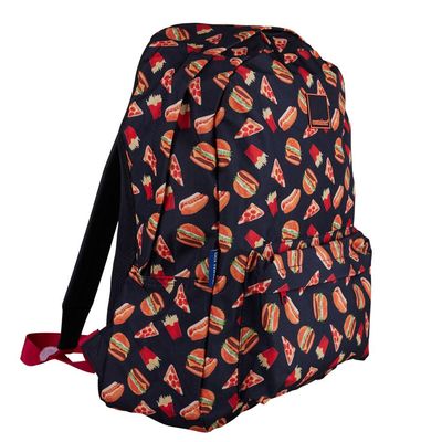 Mochila Escolar Container Fast Food