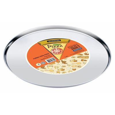Forma Para Pizza Tramontina Service Em Aço Inox 30 Cm