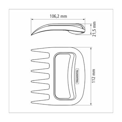 Garras Multiuso Tramontina Churrasco Black em ABS 02 Peças