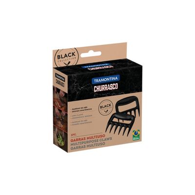 Garras Multiuso Tramontina Churrasco Black em ABS 02 Peças