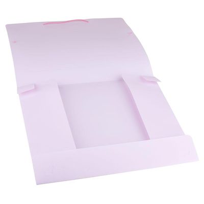 Pasta Escolar Dello com Aba 4cm Rosa