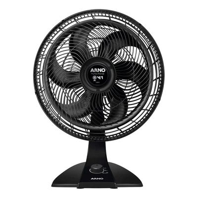Ventilador De Mesa Ve3200b Turbo Force 2 Em 1 Arno Preto 220v 220V