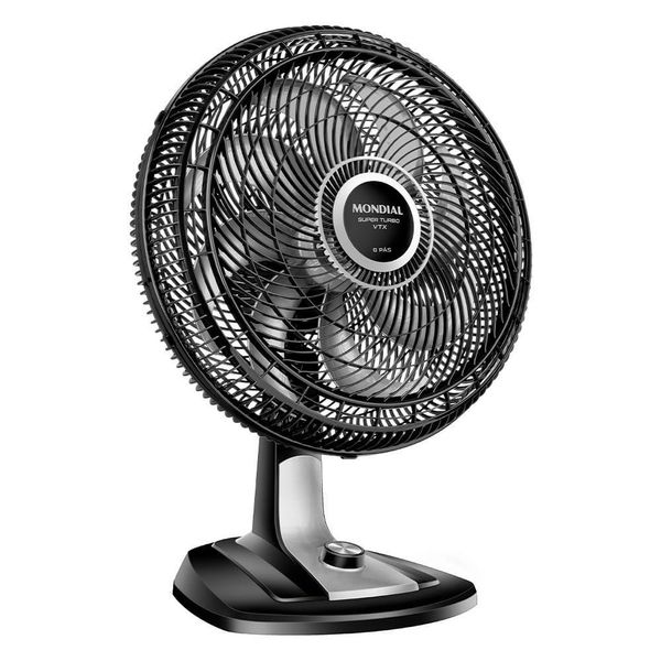 Ventilador De Mesa Mondial Turbo 8 Pás Vtx-40-8p Vent 40cm-220v-preto/prata 220V