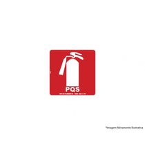 Placa Sinal.fotoluminescentes Extintor Po Quimico 20x20cm