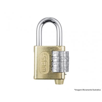 Cadeado Segredo Stam 40mm Latonado 605
