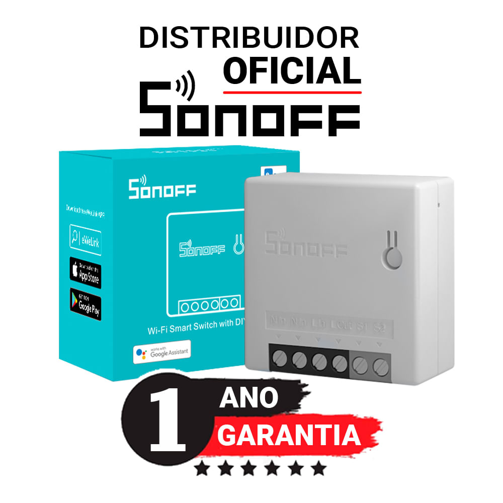 Sonoff Mini R2 (MINIR2) Automação Smart Home Alexa Google