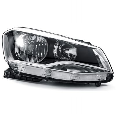 Farol Principal Foco Duplo Máscara Negra Aro Cromado Lado Direito Gol Saveiro Voyage G6 2013 até 2016