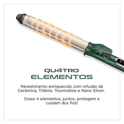 Modelador de Cachos By Juliette Mondial Verde Oliva 70W Bivolt - MC-JU-02 Bivolt