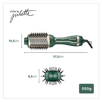 Escova Secadora By Juliette Mondial Verde Oliva 1200W Bivolt - ES-JU-02 Bivolt