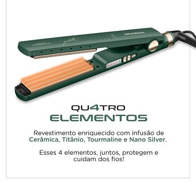 Prancha Alisadora By Juliette Mondial Verde Oliva 60W Bivolt - P-JU-02 Bivolt