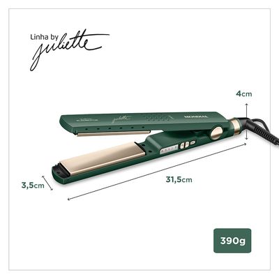 Prancha Alisadora By Juliette Mondial Verde Oliva 60W Bivolt - P-JU-02 Bivolt