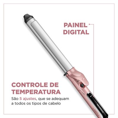 Modelador de Cachos By Juliette Mondial Golden Rose 70W Bivolt - MC-JU-01 Bivolt