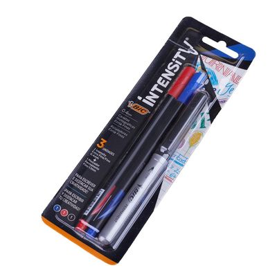 Kit Bic Intensity Fine 0.4 + Caneta Permanente Grip Preta