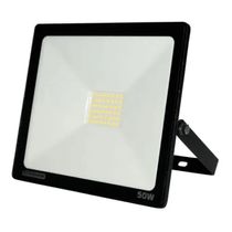 Projetor De Led Bivolt 50W 6500K Preto Economax