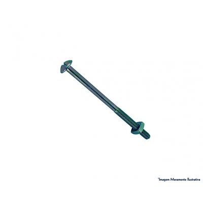 Parafuso Cama Fendado C/Porca 1/4equot;X110