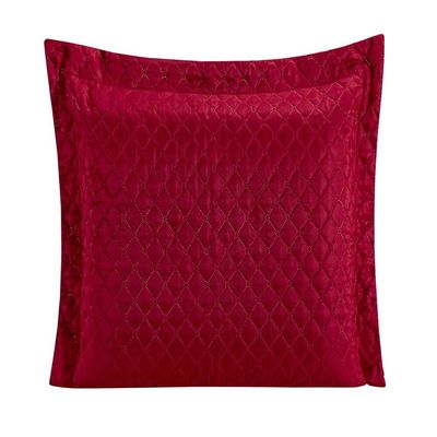 Porta Travesseiro Requinte Liso Vermelho Enxovais Aquarela