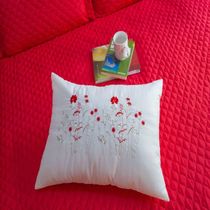 Cobre Leito Casal Perola Vermelho Enxovais Aquarela 5 Peças