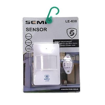 Sensor de Presença Anunciador Sonoro Ajustável Campainha