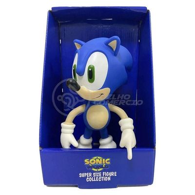 Boneco Action Figure Sonic Articulado 23cm