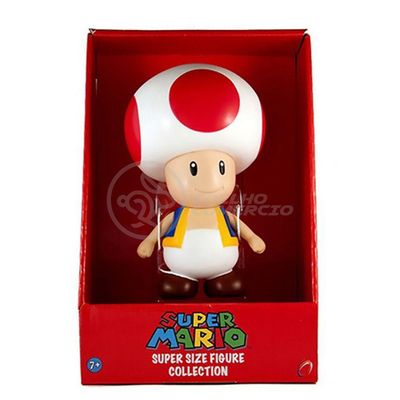 Boneco Action Figure Cogumelo Toad Articulado 20cm