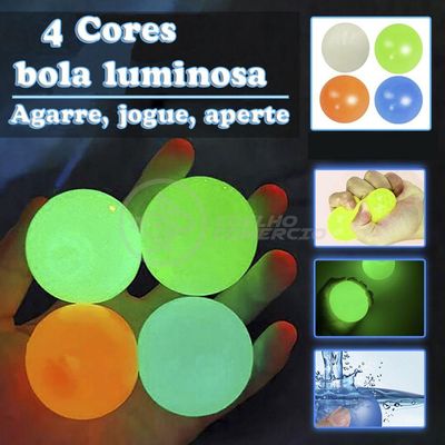 Fidget Toy Bolinha Globble Anti Stress Fluorecente