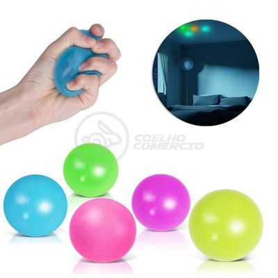 Fidget Toy Bolinha Globble Anti Stress Fluorecente