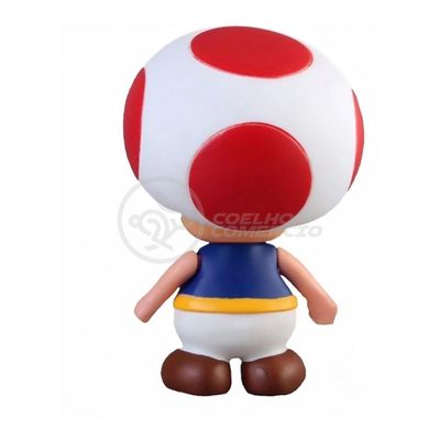 Boneco Action Figure Cogumelo Toad Articulado 20cm