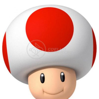 Boneco Action Figure Cogumelo Toad Articulado 20cm