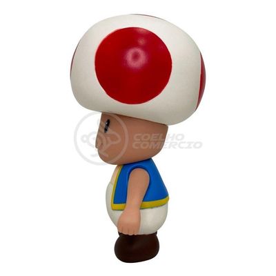 Boneco Action Figure Cogumelo Toad Articulado 20cm