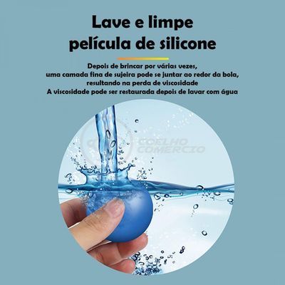 Fidget Toy Bolinha Globble Anti Stress Fluorecente