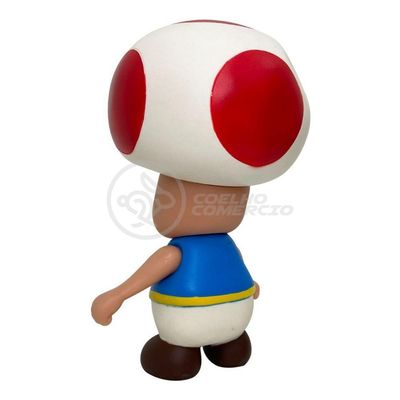 Boneco Action Figure Cogumelo Toad Articulado 20cm