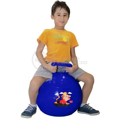 Bola De Saltar Pula Pula Infantil Brinquedo 35Cm - Azul