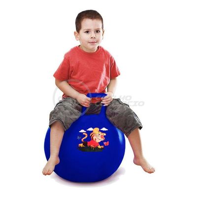 Bola De Saltar Pula Pula Infantil Brinquedo 35Cm - Azul
