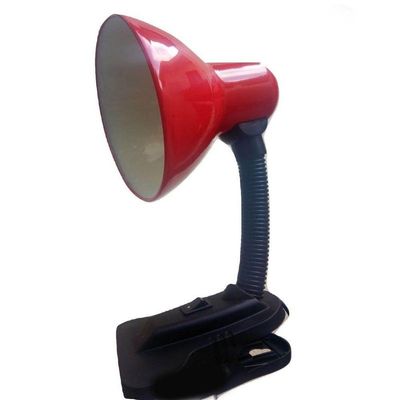 Luminaria De Mesa Presilha Articulavel C/ Garra Vermelho