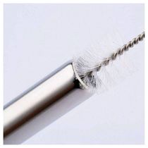Canudo Reutilizavel Aço Inox 4 Peças Milkshake Escova