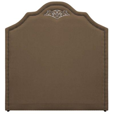 Cabeceira Casal Orlando P02 140cm Suede Marrom