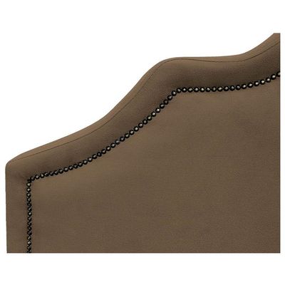 Cabeceira Casal Orlando P02 140cm Suede Marrom