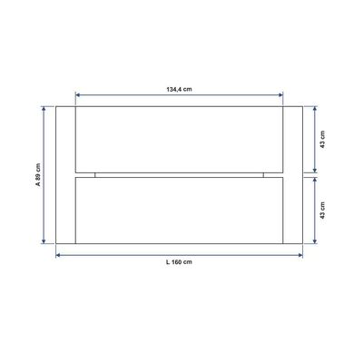 Painel Para Tv Até 55 Polegadas Preto Touch Carraro