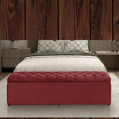 Báu Calçadeira Sapateira Dubai 1.93mt-suede Vermelho