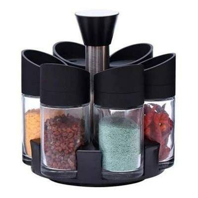 Porta Condimentos Temperos 6 Peças Cozinha Suporte