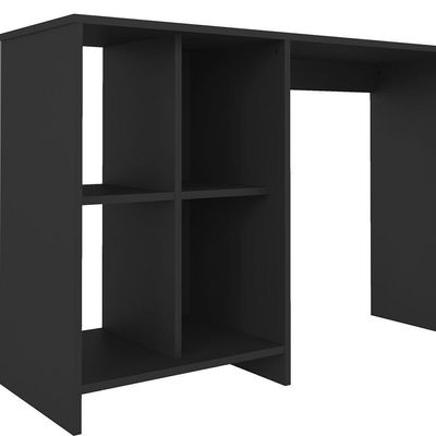 Escrivaninha / Mesa Para Notebook Matrix Preto E 4 Nichos