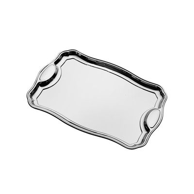Bandeja Tramontina Retangular Em Inox Com Alças 34 X 24 Cm