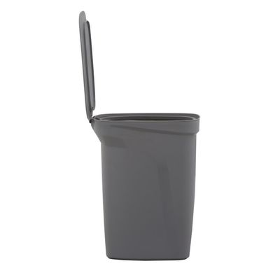 Lixeira Tramontina Compact 10L Cinza Haste Em Aço Galvanizad