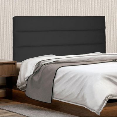 Cabeceira Painel Queen 1,60m La Italiana Suede Preto