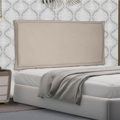 Cabeceira Painel Solteiro 0,90m Veneza Suede Bege
