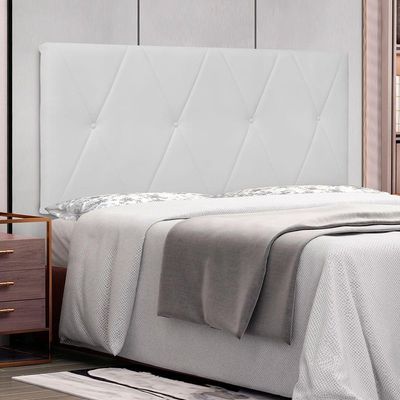 Cabeceira Painel Solteiro 0,90m Aquilla Corano Branco