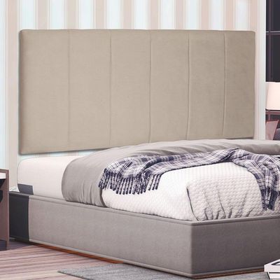 Cabeceira Painel Casal 1,40m Ravenna Suede Bege